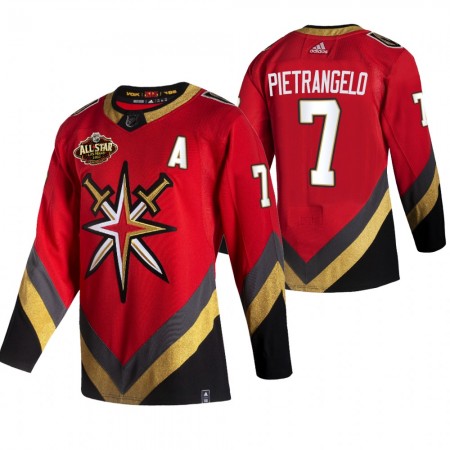 Camisola Vegas Golden Knights Alex Pietrangelo 7 2022 NHL All-Star Reverse Retro Authentic - Homem